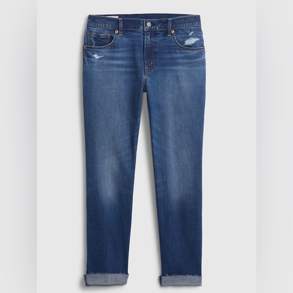 GAP Girlfriend Mid Rise Jeans Size 27/4 - Picture 4 of 11